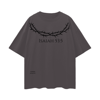 Isaiah 53:5 Oversize Drop-shoulder T-shirt