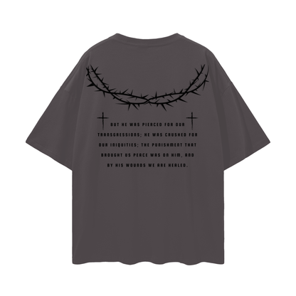Isaiah 53:5 Oversize Drop-shoulder T-shirt